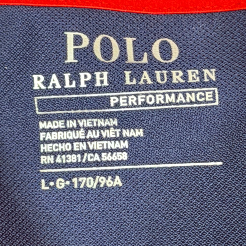 Polo Ralph Lauren US Open Polo Women L Navy Blue Excellent Big Pony Performance - Picture 3 of 16